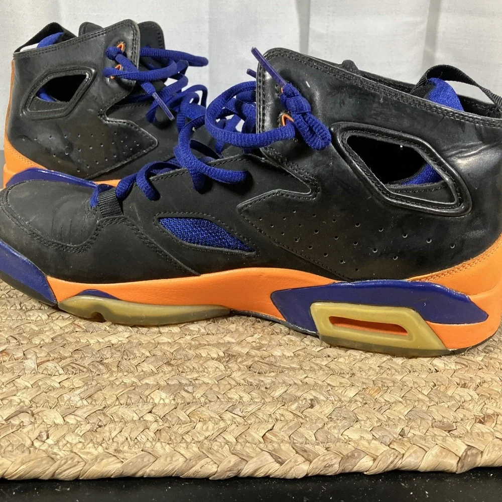 Sz 10 Nike‎ Air Jordan 555475 046 FLTCLB '91 Retro Sneaker  black Blue Orange